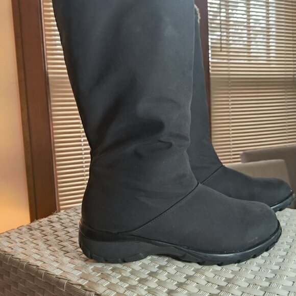 Snow Boots, Over-Calf, Made in Canada & Full Fur Lining, Microfiber Upper SZ 9 - Picture 6 of 8